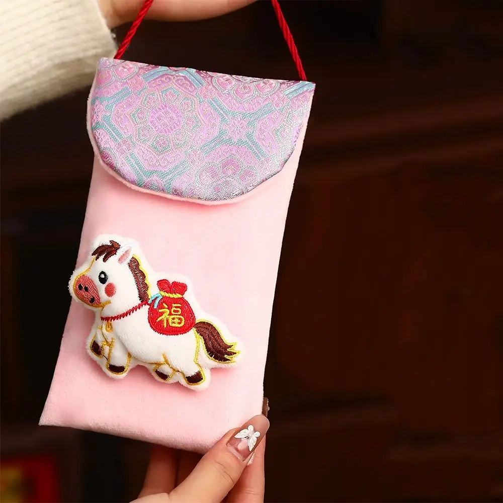 2026 Year of the Horse Chinese New Year Red Envelope Lucky Bag