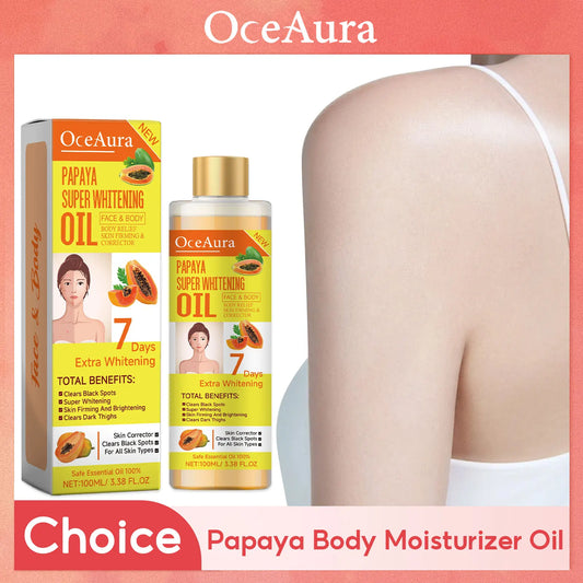 OceAura Papaya Body Oil – Brightening, Firming & Even Tone Brightening Body Oil Oasis Select