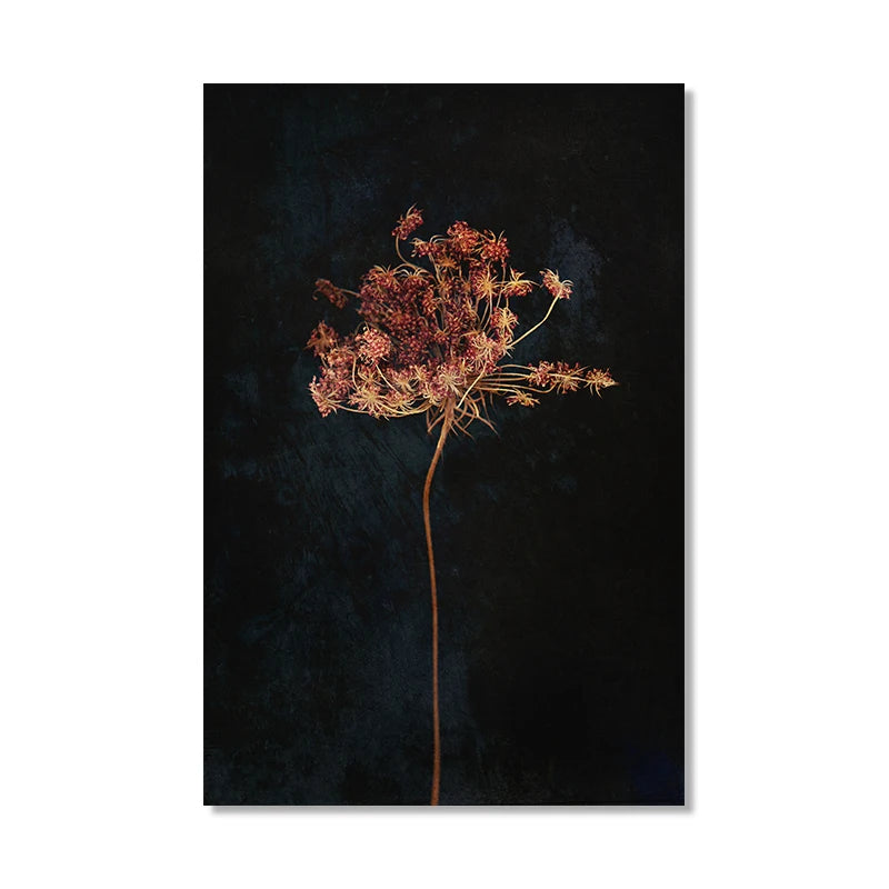 Moody Victorian Paintings Prints Vintage Dark Academia Aesthetic Decor Floral Poster Skeleton Canvas Painting Gallery Wall De Peaceful Pleasures Health and Wellness 7PB23086 30x40cm Unframed