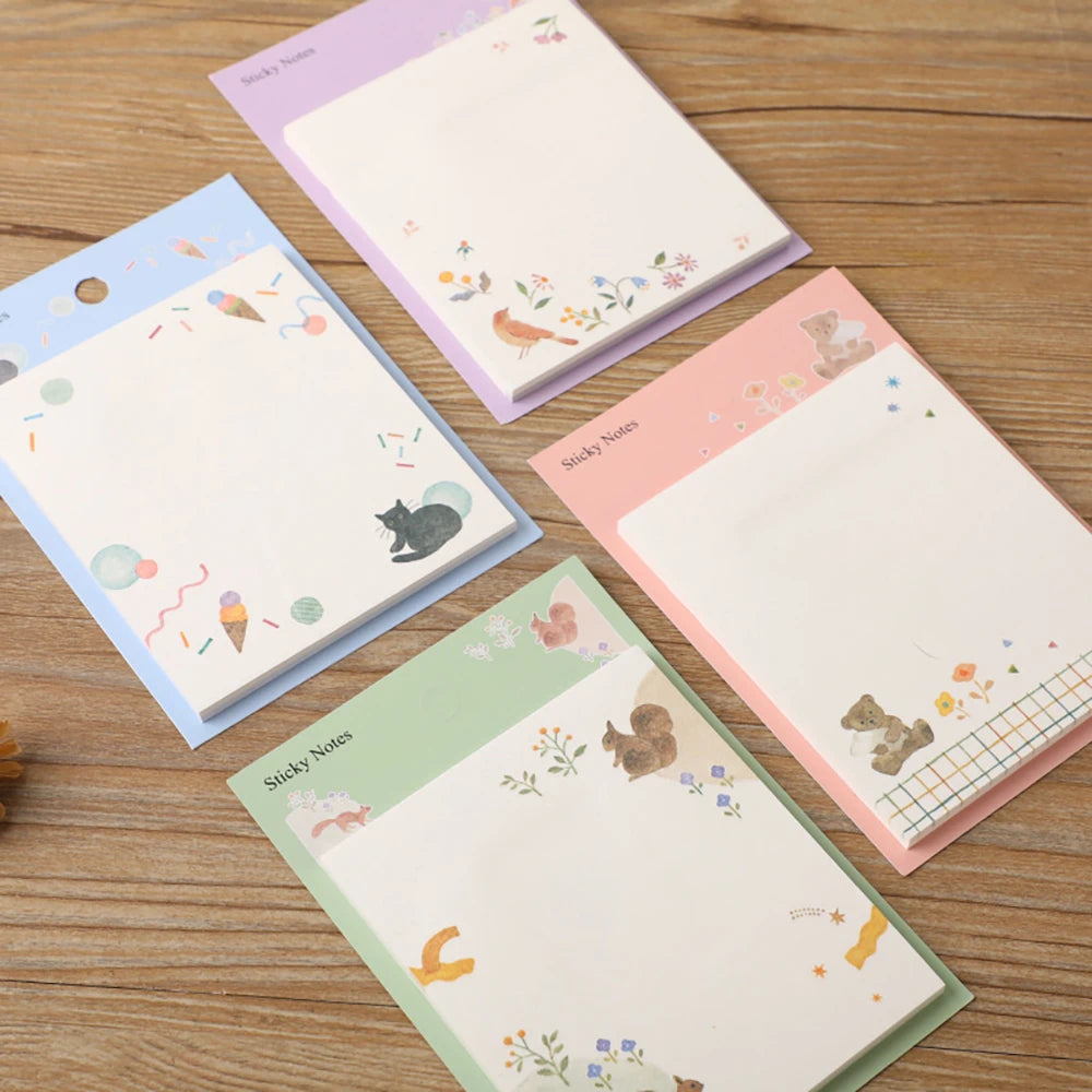 Creative Notes Japanese Cartoon Message Exquisite Cute Cat Memo Diary