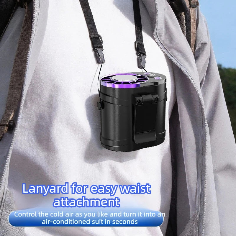 Portable Clip-On Rechargeable Fan with Digital Display Portable Clip-On Fan Peaceful Pleasures Health and Wellness