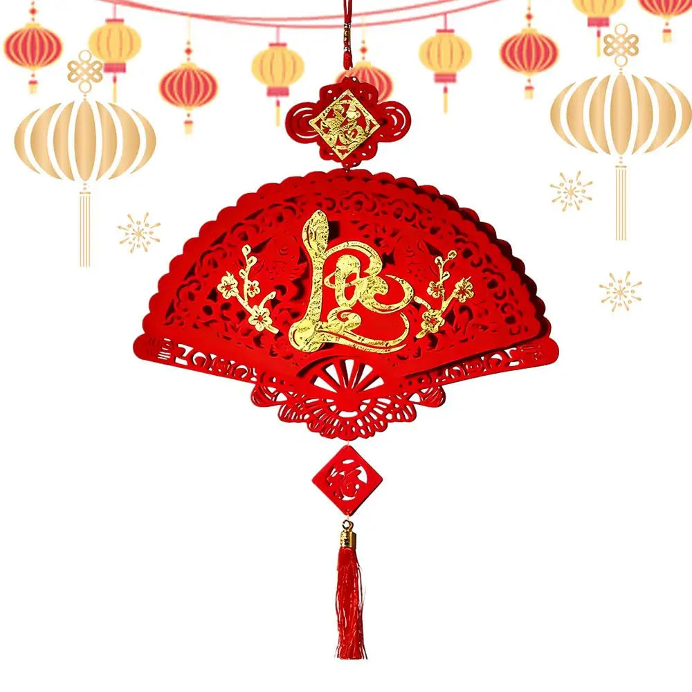 Chinese New Year Decorations Vietnamese Holiday Pendant 2026 Spring Festival Red And Gold Wall Decorations For Home Office Car Peaceful Pleasures Health and Wellness C China Mainland