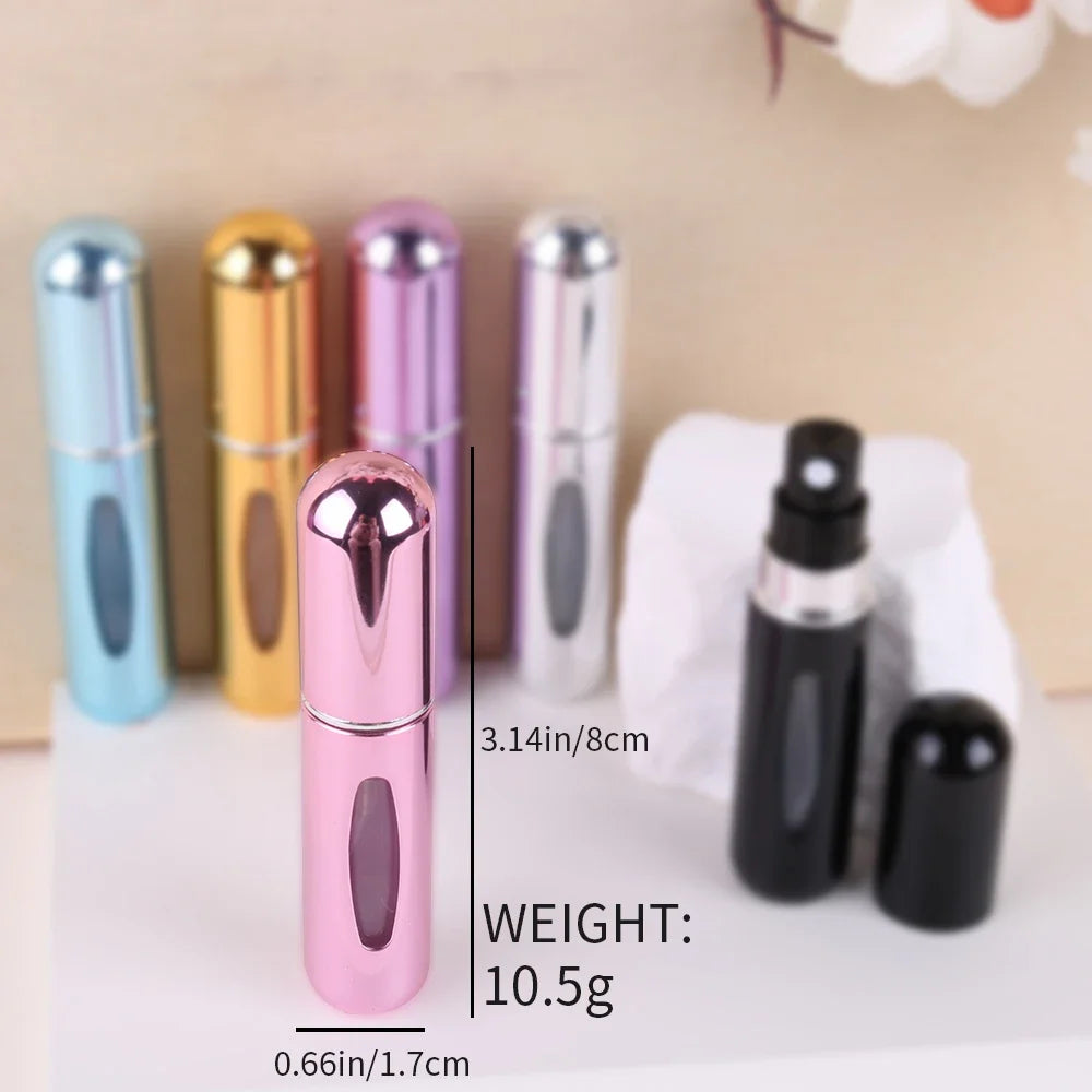 Mini 5ml Refillable Perfume Spray Bottles – Set of 5 or 10