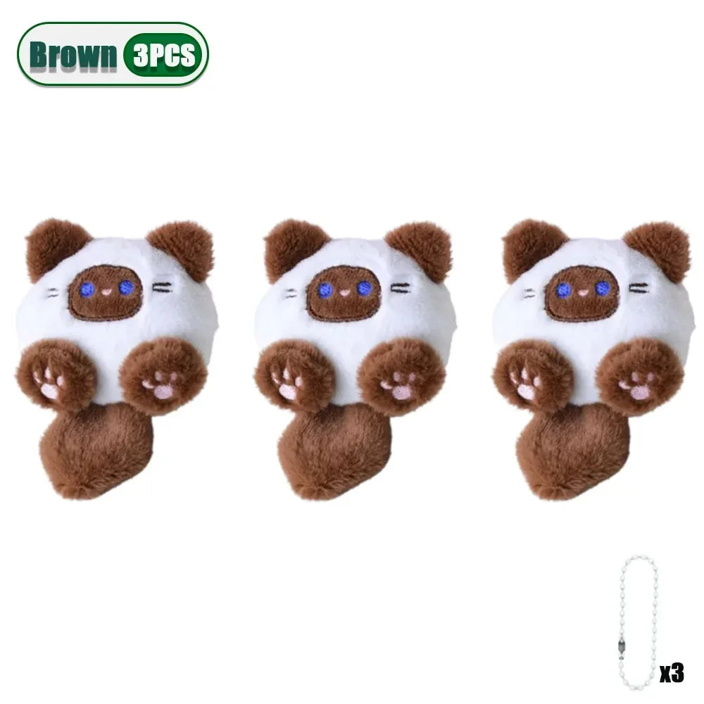 Cute Plush Cat Keychain Pendant – Bag Charm Gift 1–20 Pack