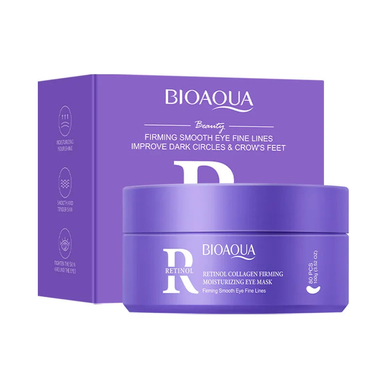 Bioaoua Collagen Eye Patches 80 Pcs – Hydrating & Brightening