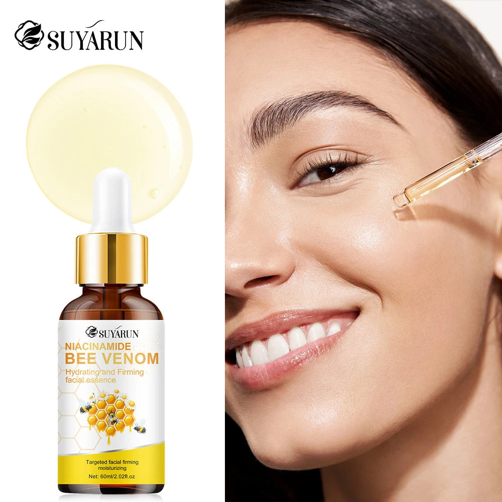SUYARUN Niacinamide & Bee Venom Serum - Anti Aging Brightening Face Essence, Moisturizing Skin Care for Dark Spots & Wrinkles. Peaceful Pleasures Health and Wellness