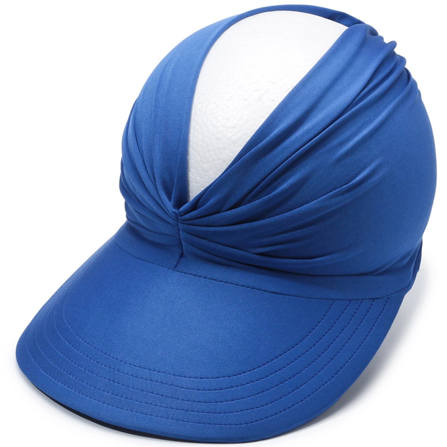 Wide Brimmed Sun Hat, Summer Sun Protection Empty Top Hat,Upf 50+ Uv Protection Beach Cap,For Morning Jogging And Outdoor Sports Peaceful Pleasures Health and Wellness Blue As Shown