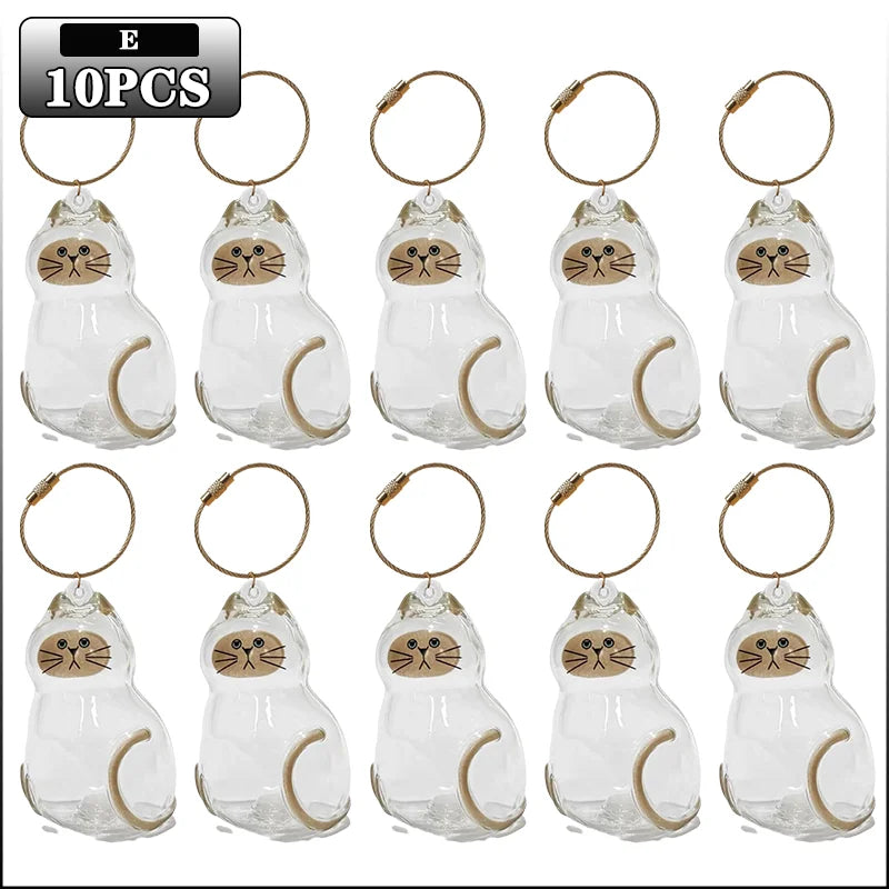 Cat Hair Keepsake Keychain | Pet Fur Storage Pendant Gift