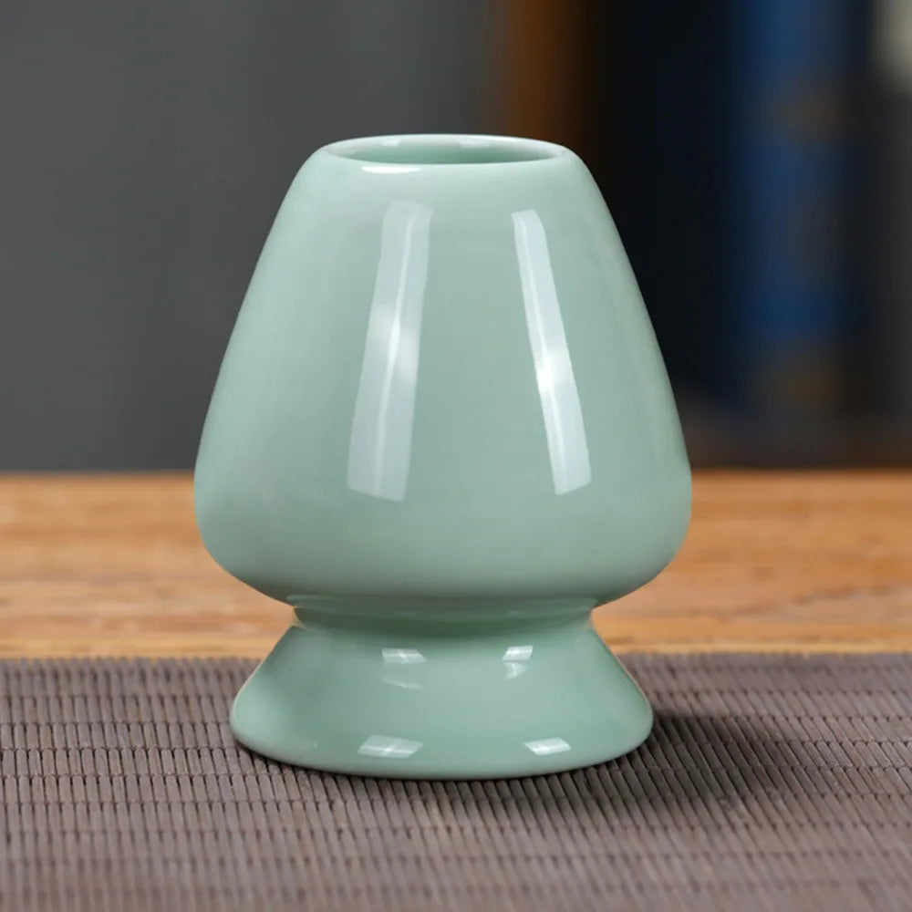 Ceramic Matcha Chasen Holder | Bamboo Whisk Stand for Tea Set