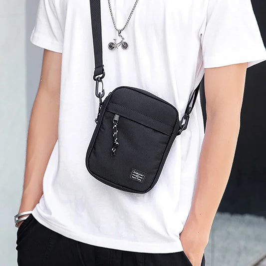 Casual Bag Diagonal Crossover Hand Machine Small Square Bag Men's Satchel Oxford Cloth Fashion Women's Handbags Luggage Bags Peaceful Pleasures Health and Wellness