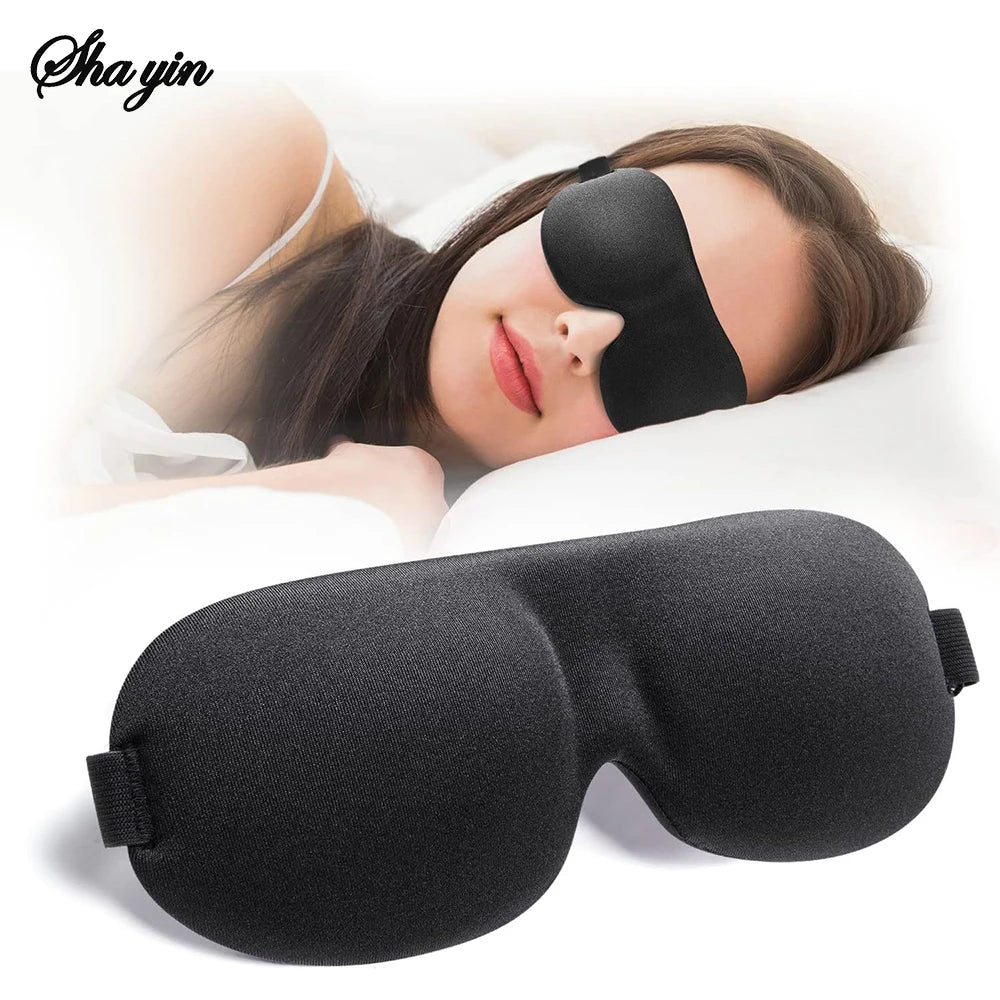 3D Sleep Mask Blindfold Sleeping Aid Soft Memory Foam Eye mask for Sleeping Travel Blockout Light Slaapmasker Eye Cover Peaceful Pleasures Health and Wellness