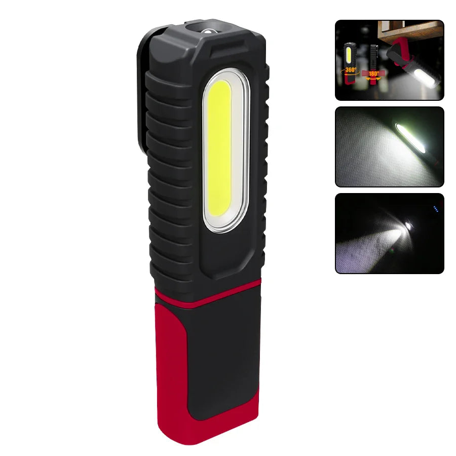 COB LED Magnetic Work Light USB Rechargeable 700 Lumen Torch