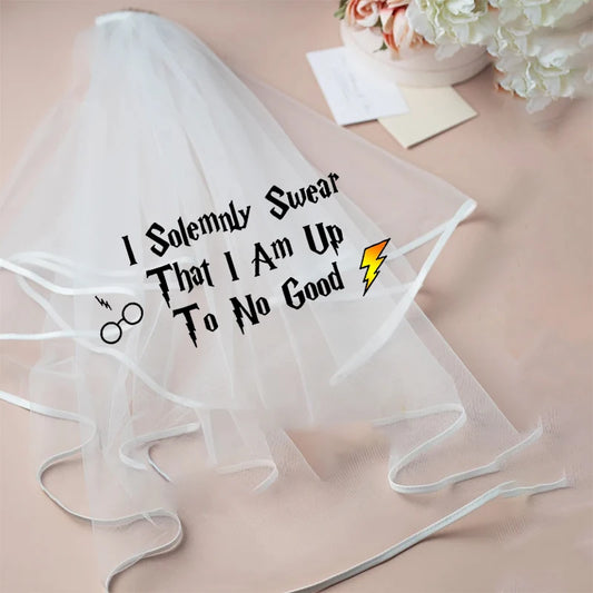 Bride To Be Short Veil | Bachelorette Hen Party Bridal Gift Bridal Party Veil Peaceful Pleasures Health and Wellness