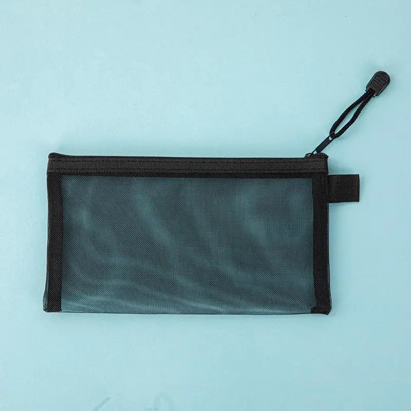 Clear Mesh Zipper Pencil Pouch | School, Office & Storage