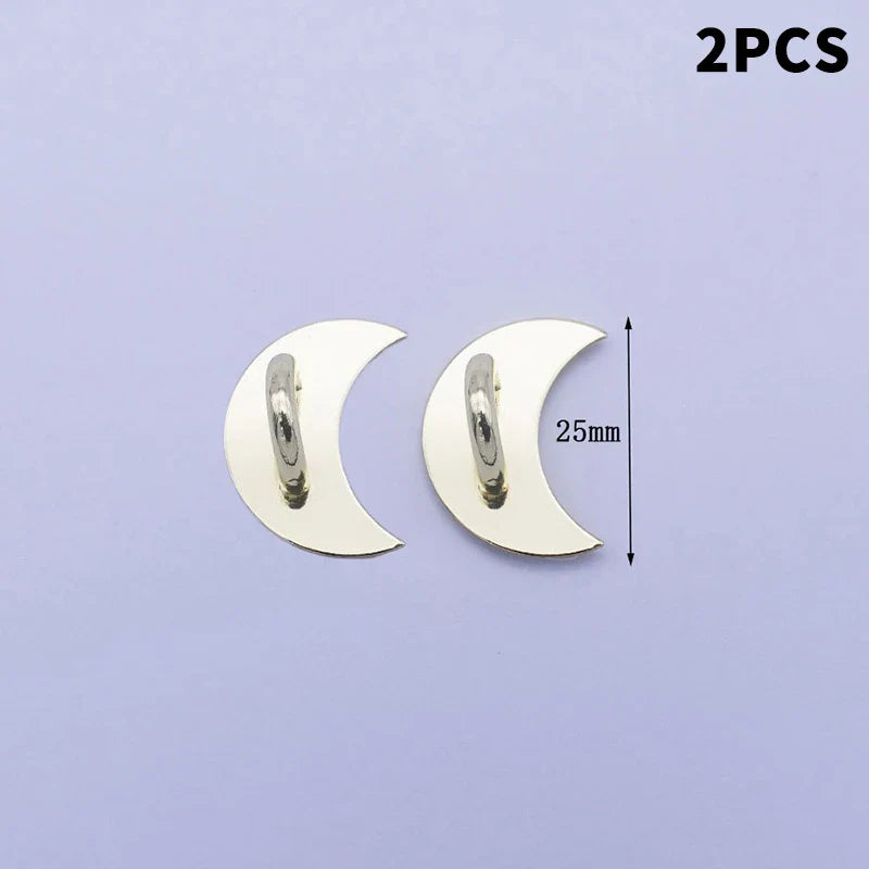 Metal Star Moon Bow Phone Charm Holder & Finger Ring Stand 2/4pc