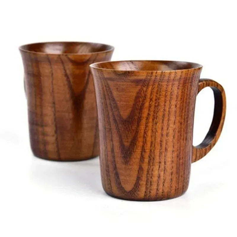 Handcrafted Jujube Wood Mug – Natural Wood Coffee, Beer & Tea Cup for Home, Camping & Gifting