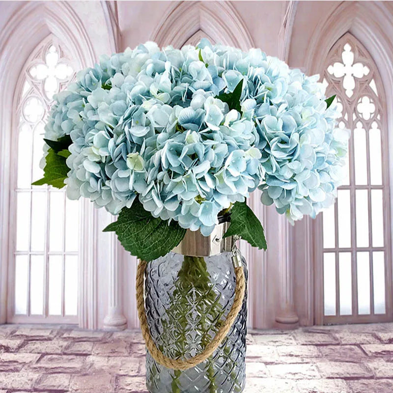 Silk Hydrangea Artificial Flowers | Wedding Bridal Bouquet Decor