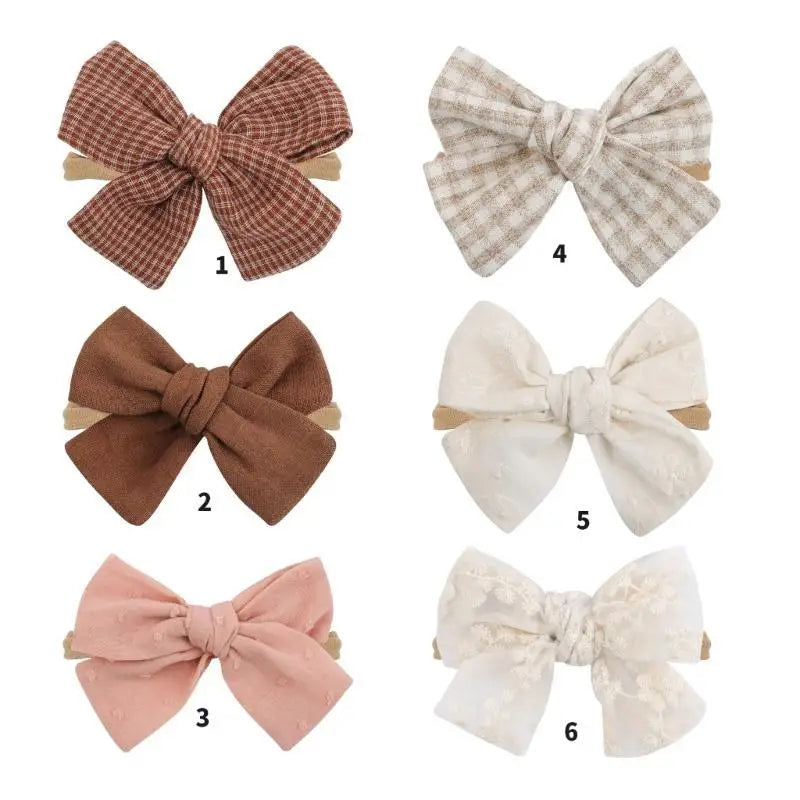 Baby Bowknot Headband | Soft Cotton Photo Prop 0–24 Months