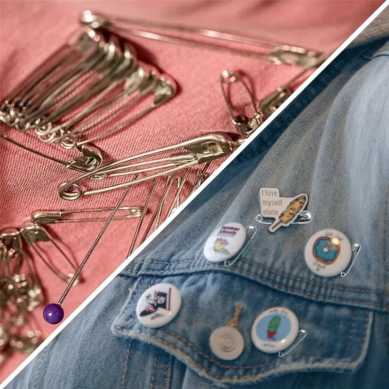 260 Safety Pins Assorted Large Small Clothes Sewing