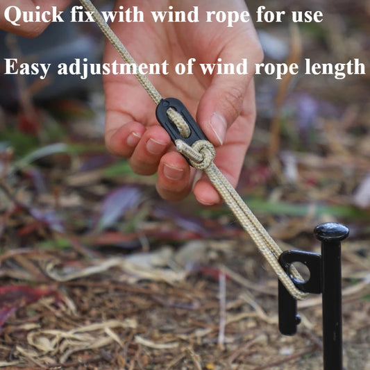 10-Pack Tent Rope Adjustment Buckles | Windproof Anti-Slip Tent Rope Buckles Peaceful Pleasures Health and Wellness