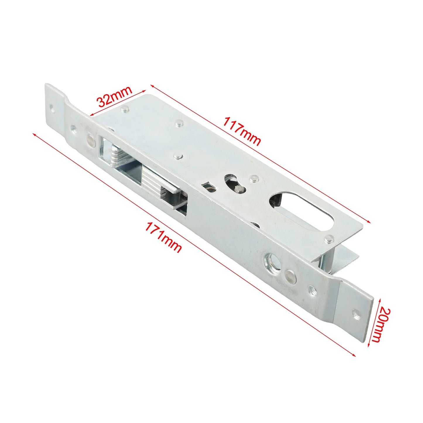 Sliding Door Hook Lock with Keys – Zinc Alloy | 35–55mm Fit