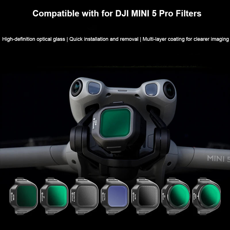 ND & CPL Filters Set For DJI Mini5 Pro UV ND8 ND16 ND32 ND64 ND1000 NIGHT STAR CPL Black Mist 1/4 Filters Camera Lens Peaceful Pleasures Health and Wellness