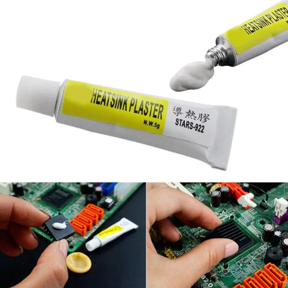 Thermal Conductive Adhesive – 5g Heatsink Silicone Glue for CPU, GPU, LED & Electronics Peaceful Pleasures Health and Wellness