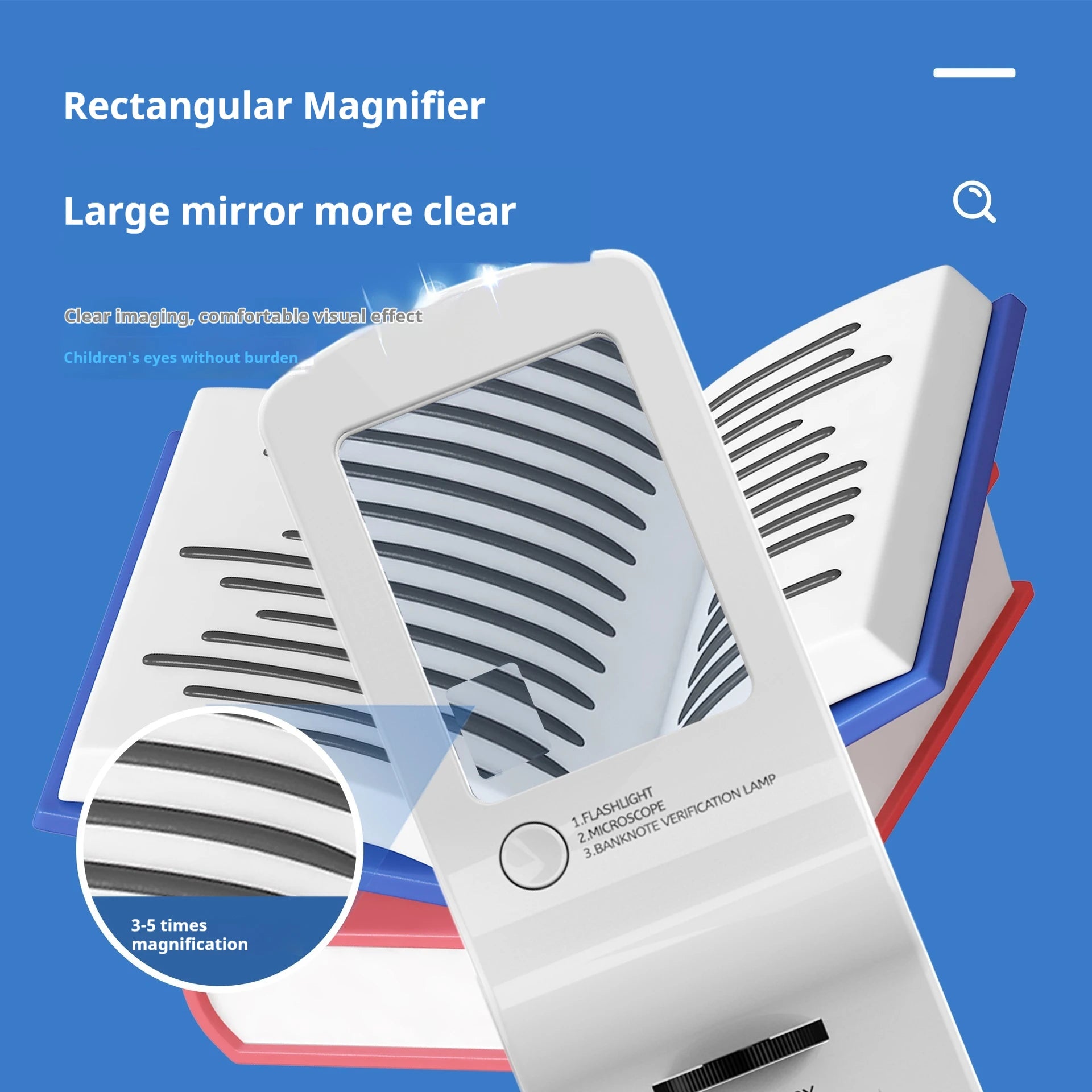 Multifunctional Microscope 4-In-1 Mini Portable Flashlight Magnifying Glass Puzzle Educational Creative Toy Peaceful Pleasures Health and Wellness