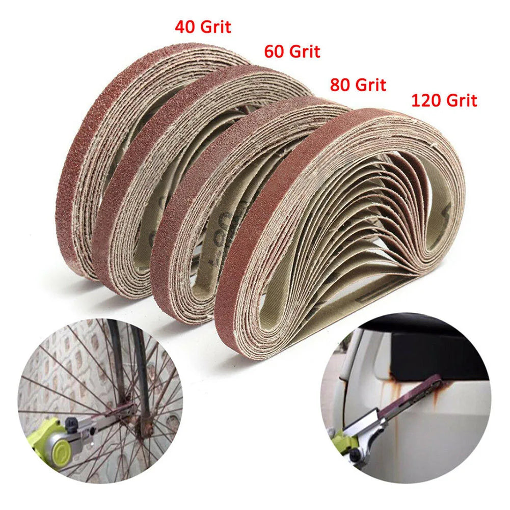 Sanding Belts Power Suit File Sander Abrasive 10x330mm Woodworking