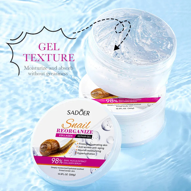 SADOER Snail Collagen Face Cream – Firming & Brightening Gel