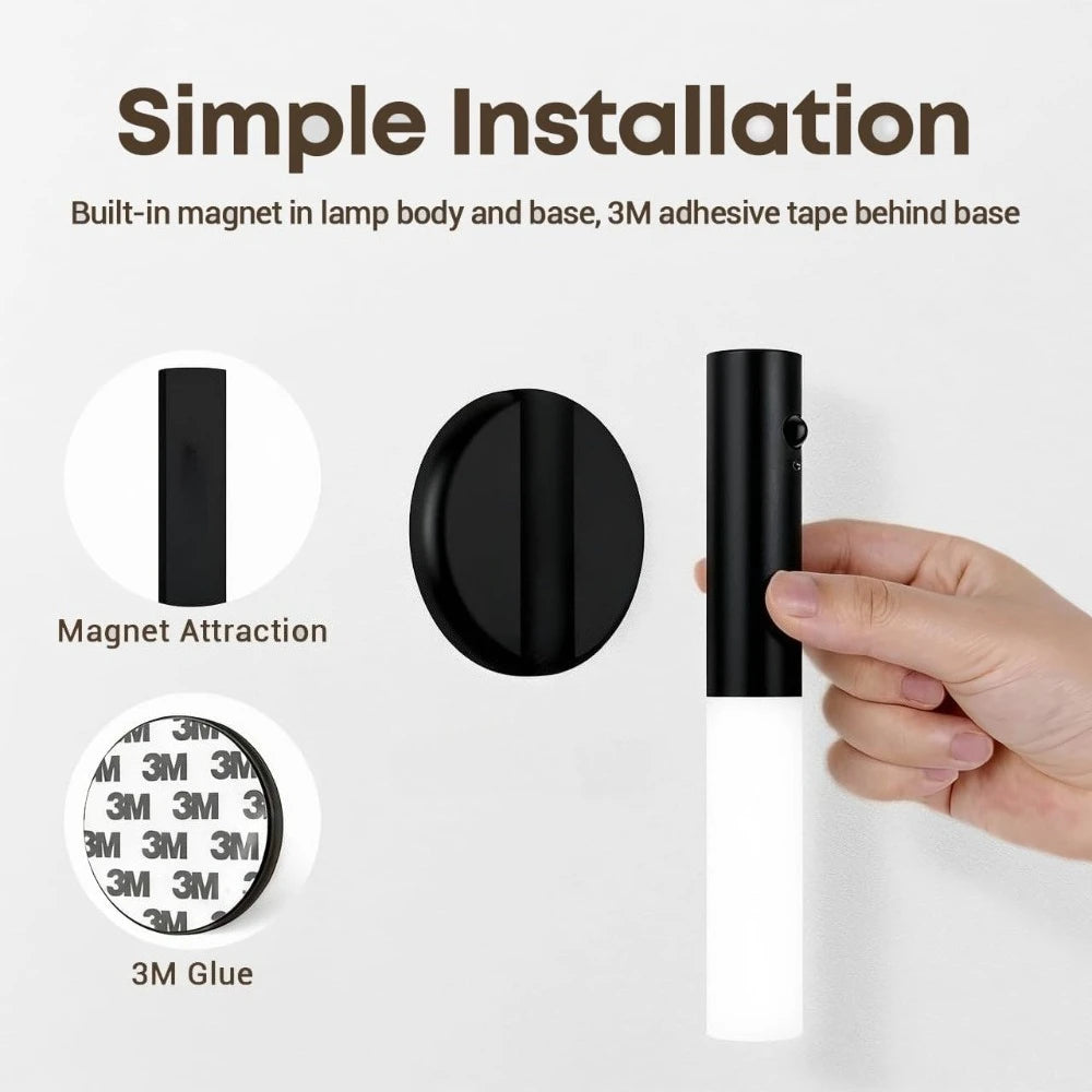 LED Motion Sensor Night Light | Rechargeable Wireless Wall Lamp