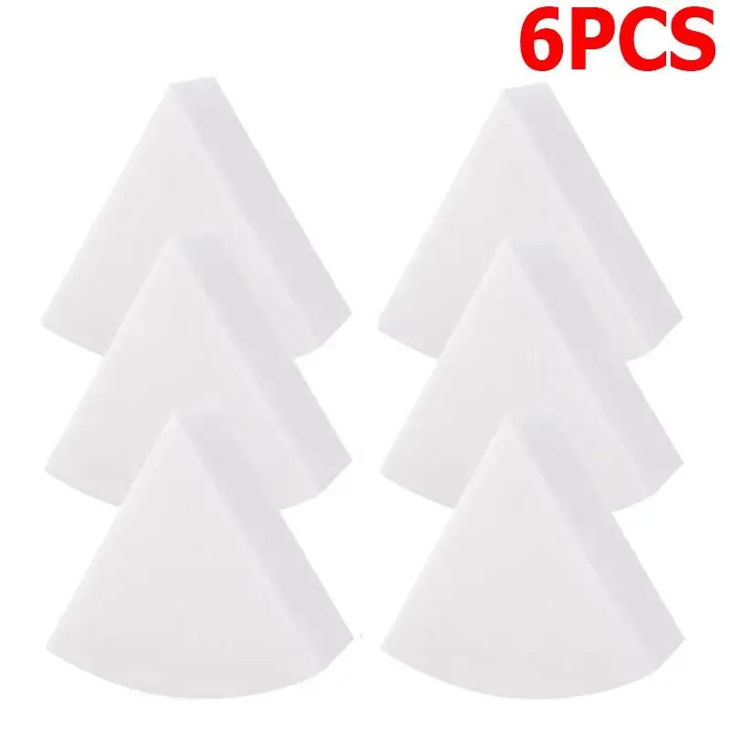 1-30Pcs Triangle Soft Makeup Sponge Wet And Dry Use Fan Shaped Puff Foundation Concealer Smearing Powder Puff Cosmetics Tool Peaceful Pleasures Health and Wellness 6pcs