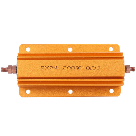 RX24 200W 8R High Power Resistor Aluminium Housing Professional Industrial Eletrical Supplies Aluminum Resistor Power Resistor Peaceful Pleasures Health and Wellness Default Title