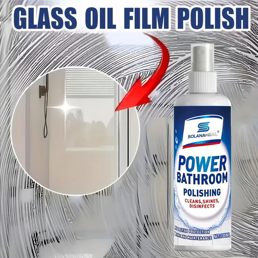 Power Bathroom Polishing Spray – Cleans, Shines & Disinfects Bathroom Cleaning Spray Oasis Select