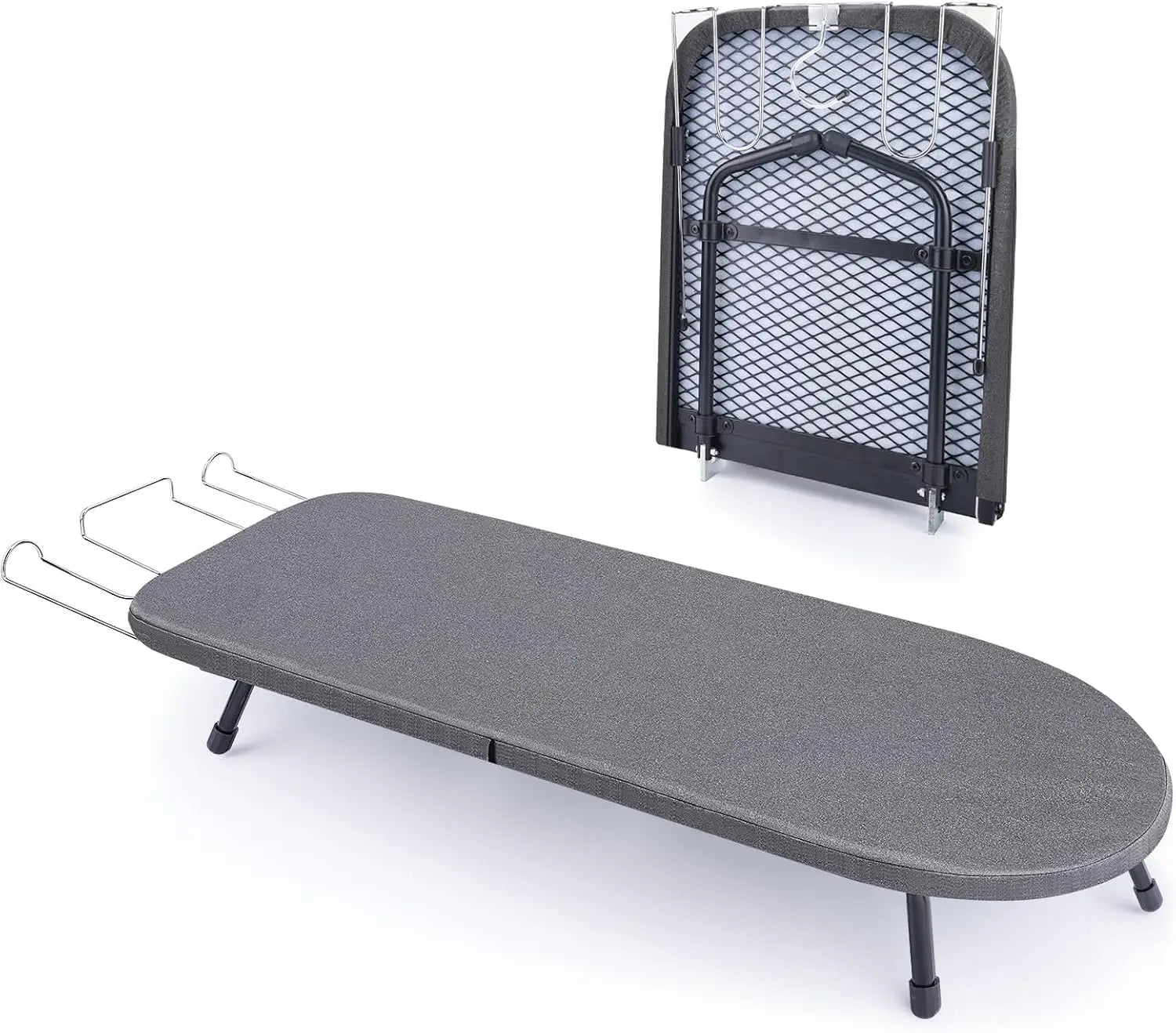 Compact Tabletop Ironing Board – Foldable, 32x12", Iron Rest, Black Peaceful Pleasures Health and Wellness United States