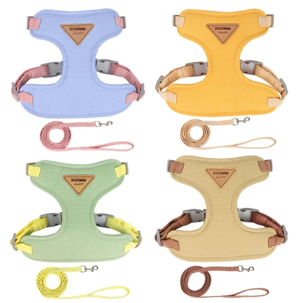 Breathable Puppy Harness & Leash Set – Small & Medium Dogs