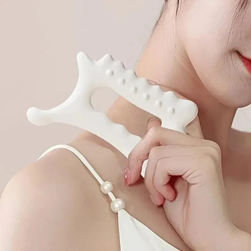 Body Shaping Massage Stick Facial Muscle Pulling Eye Acupoint Meridian Brush Stomach Pushing Scraper for Sculpture Peaceful Pleasures Health and Wellness