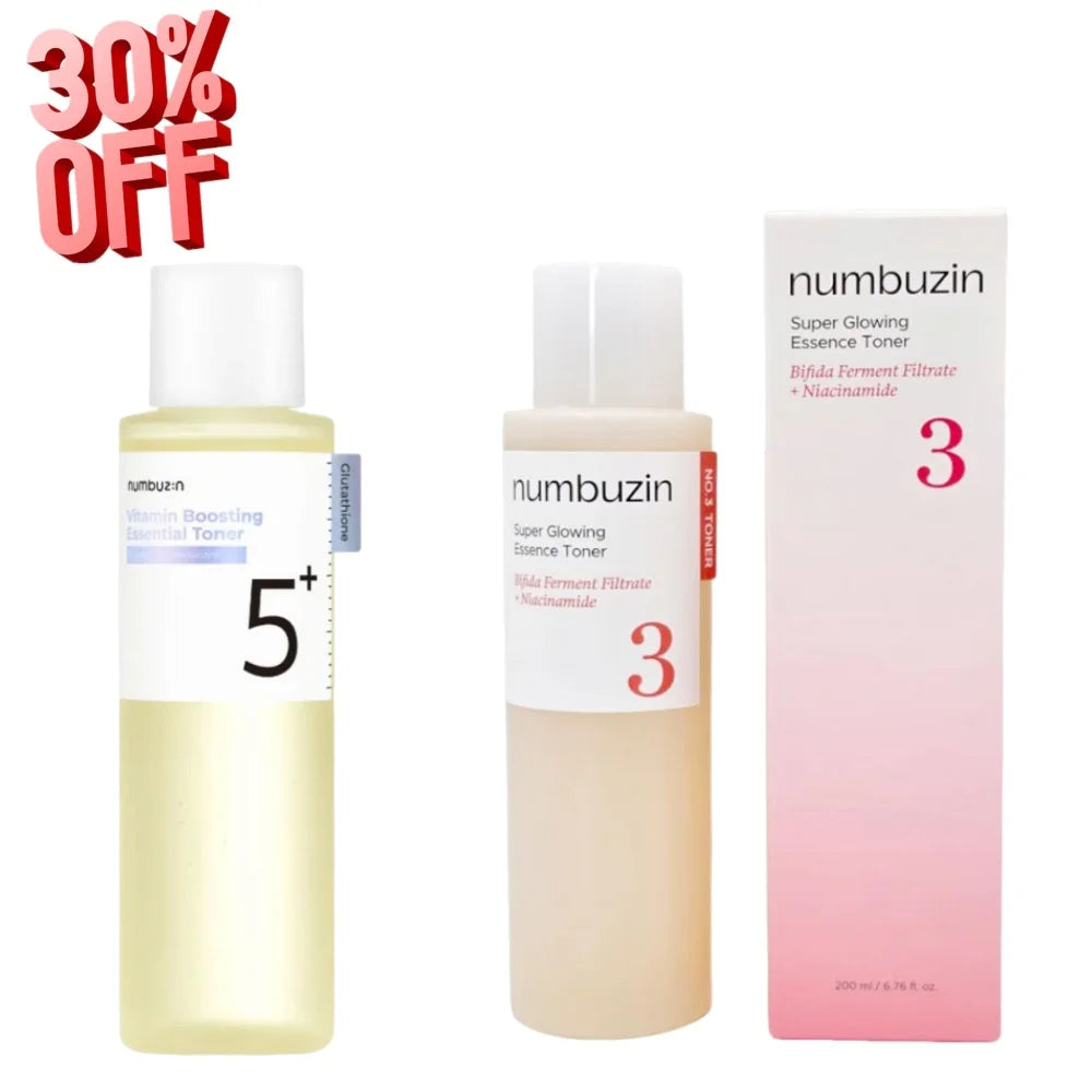 Numbuzin Toner Bundle No.3 & No.5+ Niacinamide Glutathione