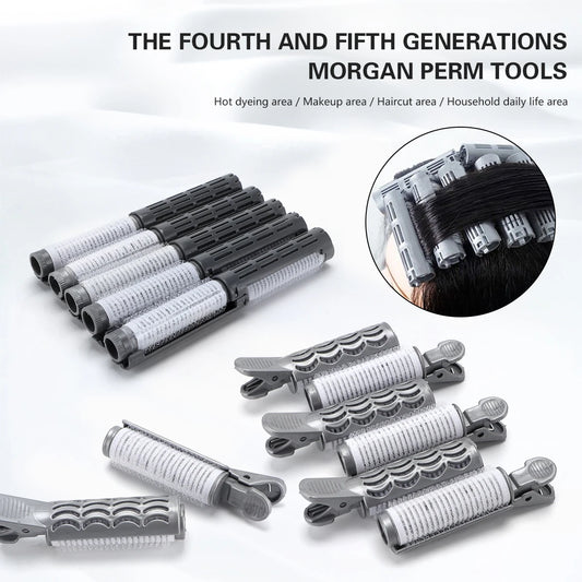 Salon Perm Rods No Heat Durable Hairdressing Styling Non Slip Morgan Perm Curler Clips For Long Short Hair Salon Home Barber Peaceful Pleasures Health and Wellness