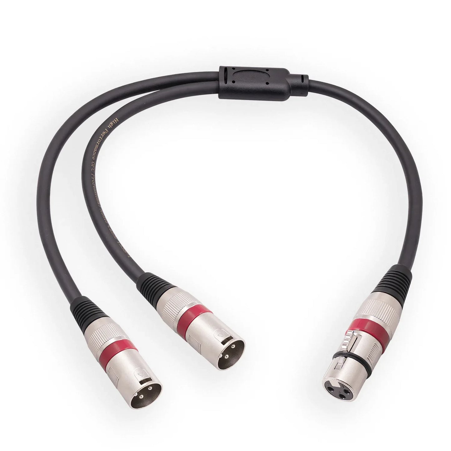 XLR Splitter Cable 3 Pin Female Dual Male Patch Y Balanced Microphone