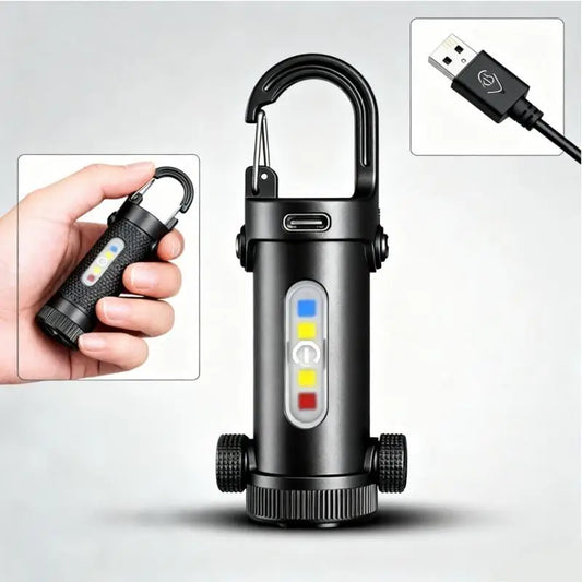 800LM USB-C Rechargeable Keychain Flashlight – IPX4 Mini EDC Keychain Flashlight Oasis Select