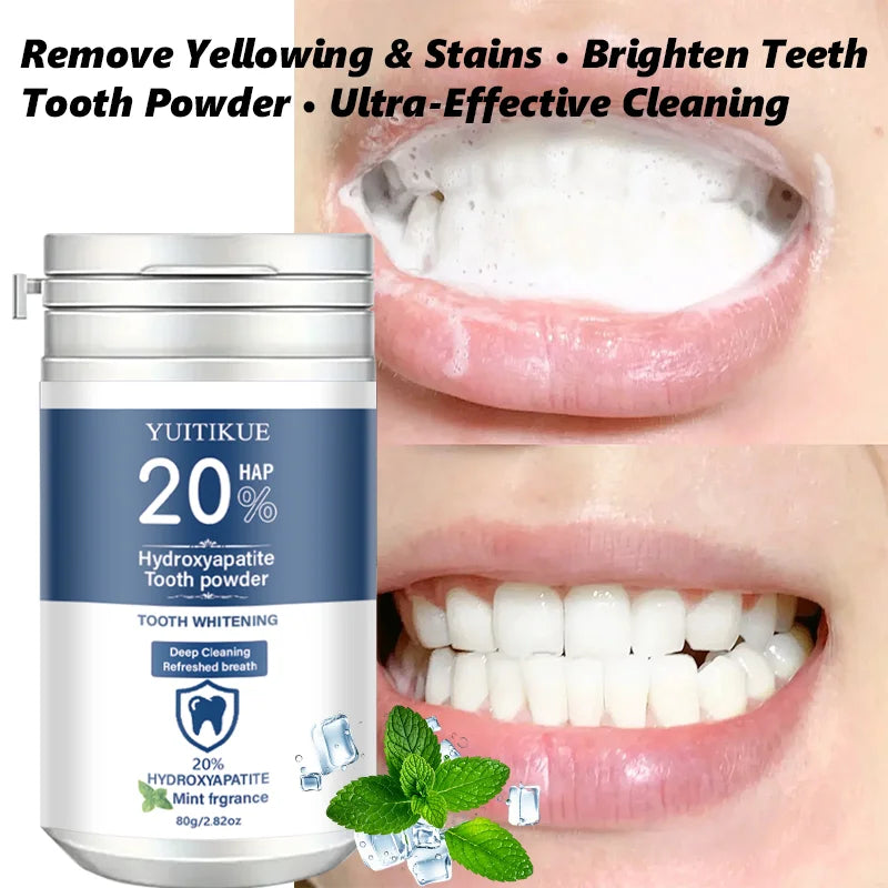 Hydroxyapatite Tooth Powder – Mint Whitening & Deep Cleansing Whitening Tooth Powder Peaceful Pleasures Health and Wellness