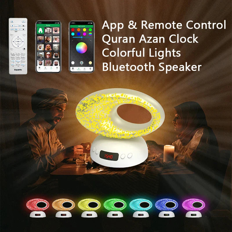 Azan Clock Quran Bluetooth Speaker & LED Night Light | AyeBeau
