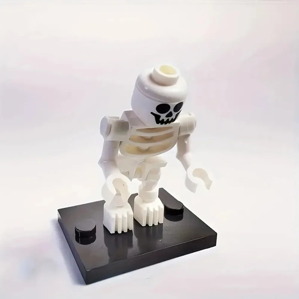 Skeleton Soldier Mini Building Block Figures | Halloween Set