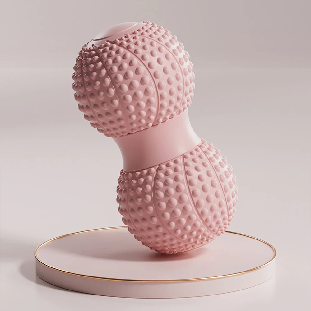 Peanut Massage Ball | TPE Fascia Yoga Ball for Back, Neck & Foot Fascia Massage Ball Peaceful Pleasures Health and Wellness Pink