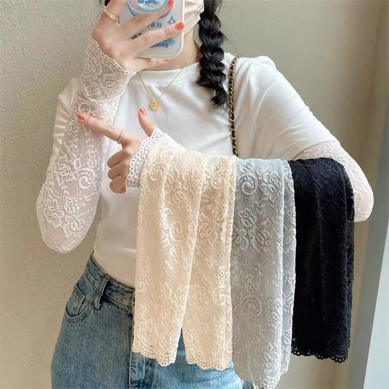Women's Floral Lace UV Arm Sleeves – Sun & Tattoo Cover