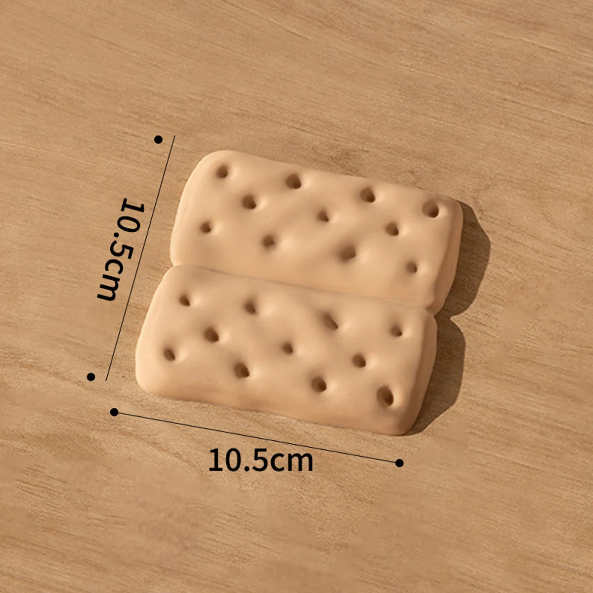 1Pcs Chocolate Shaped Silicone Coaster Thickened Anti-scalding Cookie Shaped Coaster Unique Creative Table Mat Coffee Peaceful Pleasures Health and Wellness Khaki
