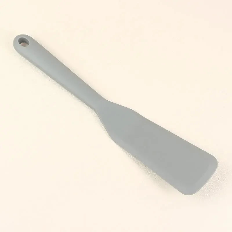 Silicone Kitchenware Non Stick Pan Frying Shovel Kitchen High Temperature Resistant Pancake Frying Steak Shovel Special Shovel Peaceful Pleasures Health and Wellness grey