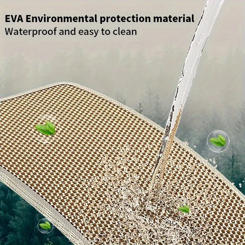 1Pc Large Size Cat Litter Mat-Advanced Honeycomb Double Layer Design,Urine Waterproof,Easy Cleaning,Scatter Control,Stay Clean Peaceful Pleasures Health and Wellness