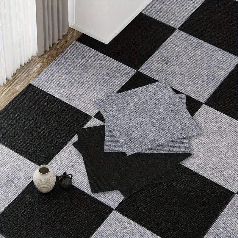 Self-Adhesive Carpet Tiles 30x30cm | DIY Anti-Slip Modular Rug